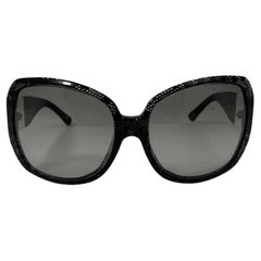 Chanel Black Patterned Sunglasses
