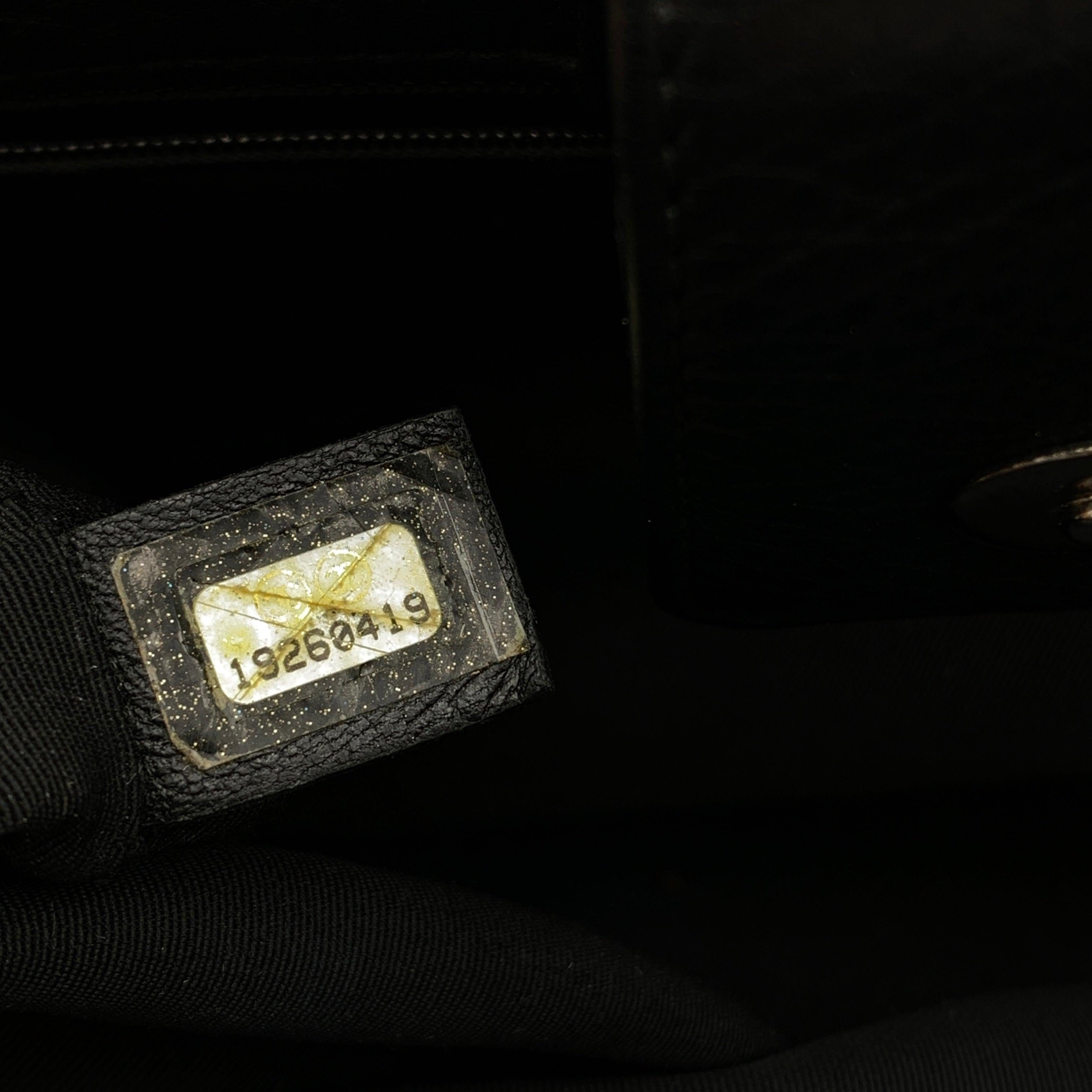 Chanel Black Pebbled Leather 2000s Executive Tote Bag Handbag 3
