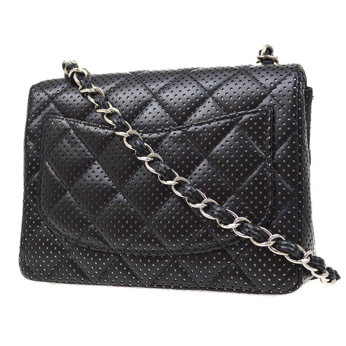 chanel perforated flap bag