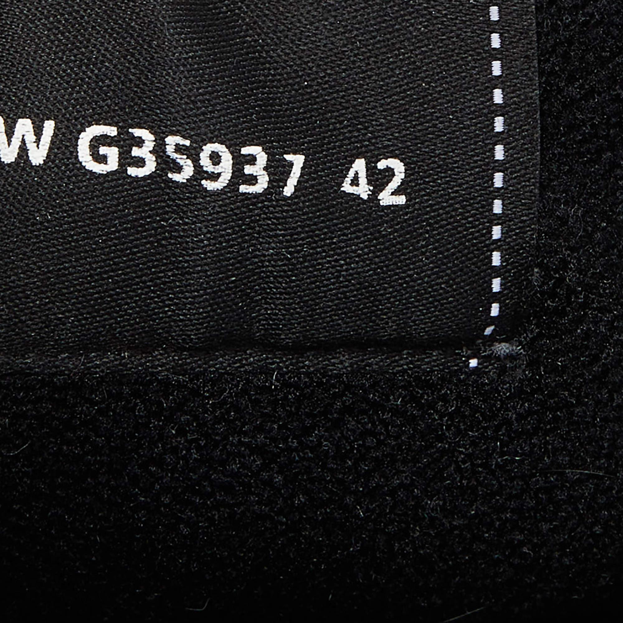 Women's Chanel Black Perforated Leather Logo Low Top Sneakers Size 42