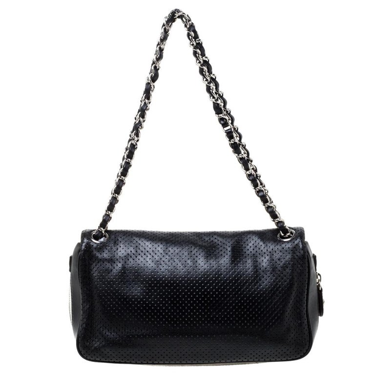 Chanel Black Caviar Leather Classic Double Flap Bag 25.5cm at 1stDibs