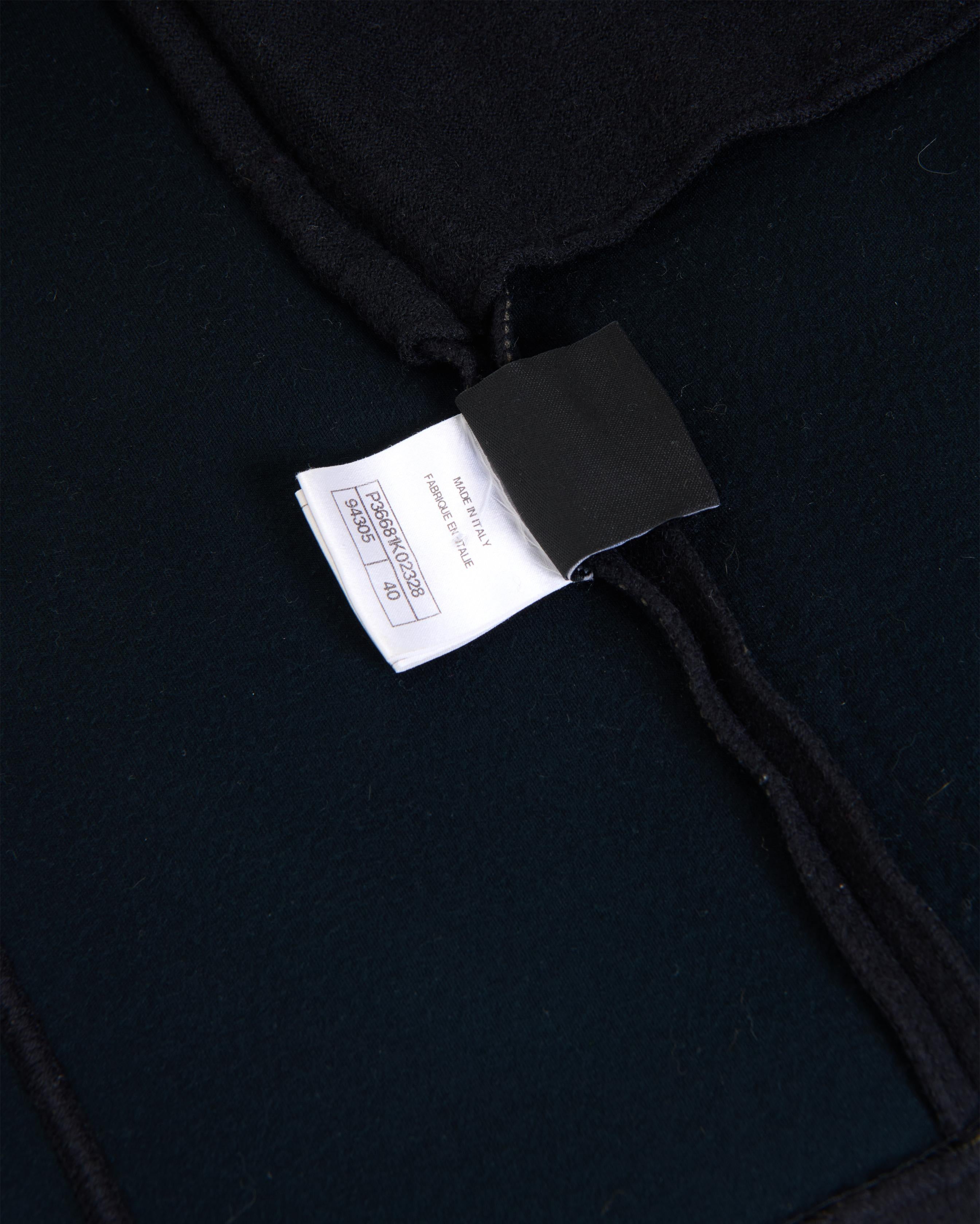 Chanel Black Pile Zipper Dress For Sale 3