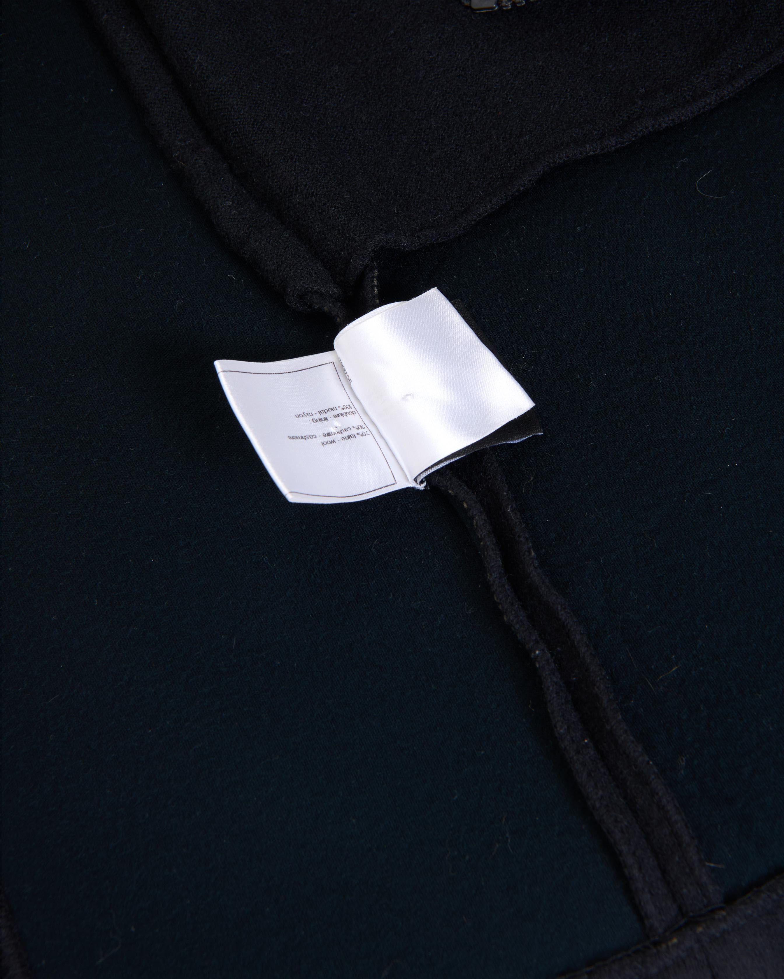 Chanel Black Pile Zipper Dress For Sale 4