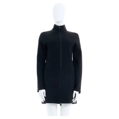 Chanel Vestido con cremallera de pelo negro