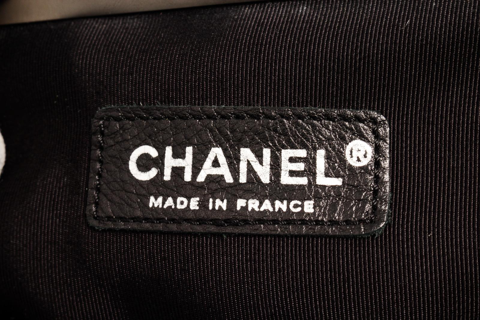 Chanel Black Pleated Canvas Bow Motif CC Party Handbag 2
