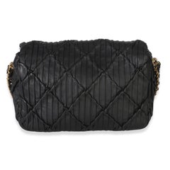 Chanel Black Pleated Lambskin Mini Soul Flap Bag