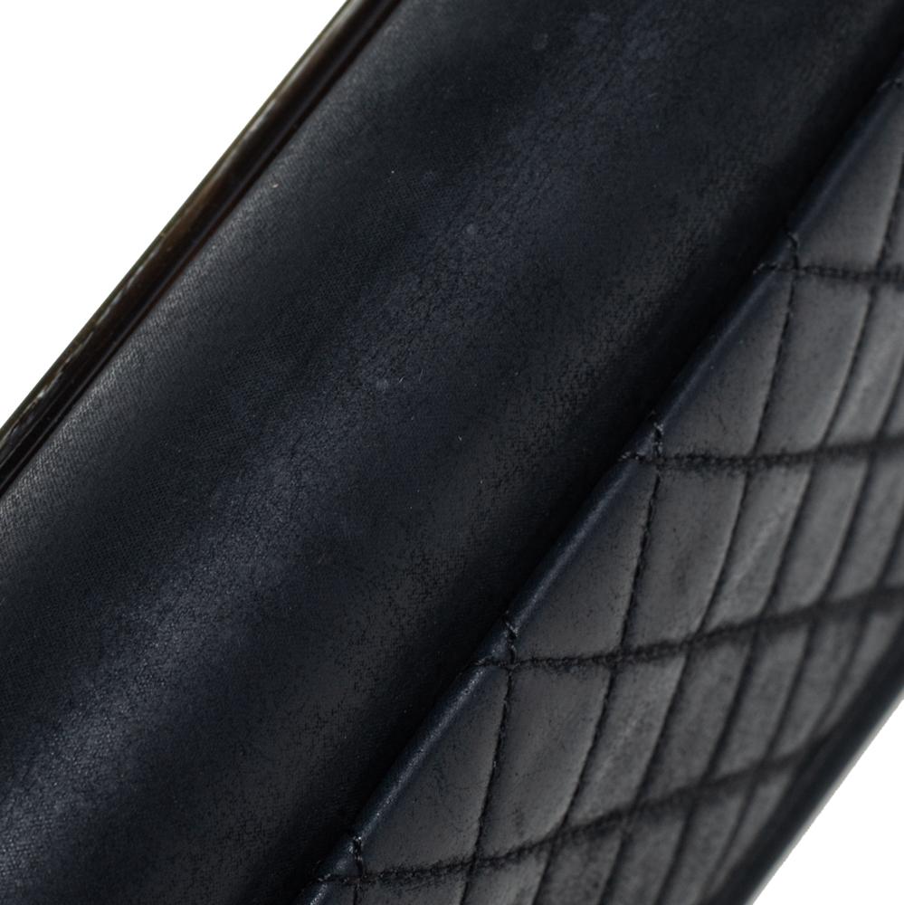 Chanel Black Plexiglass And Iridescent Leather East/West Boy Brick Flap Bag 3