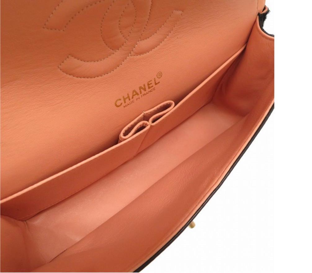 Chanel Black Ponyhair Leather CoCo Gold Medium Evening Shoulder Flap Bag 1