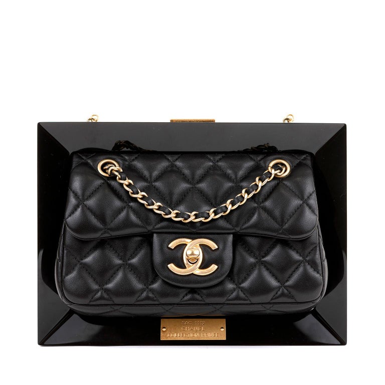 Chanel Black Privée Collection Runway Frame Bag For Sale at 1stDibs