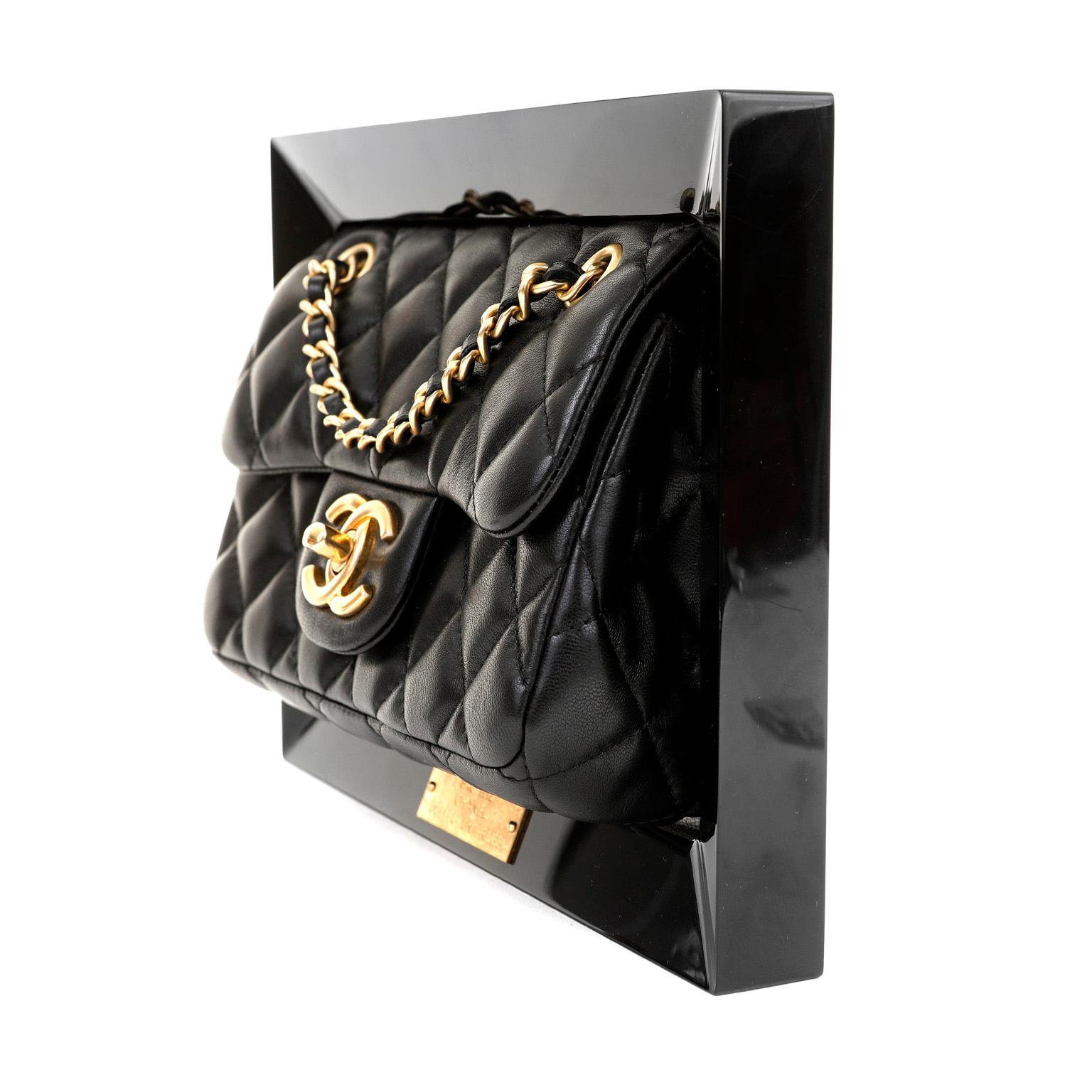 Chanel Black Privée Collection Runway Frame Bag For Sale 1