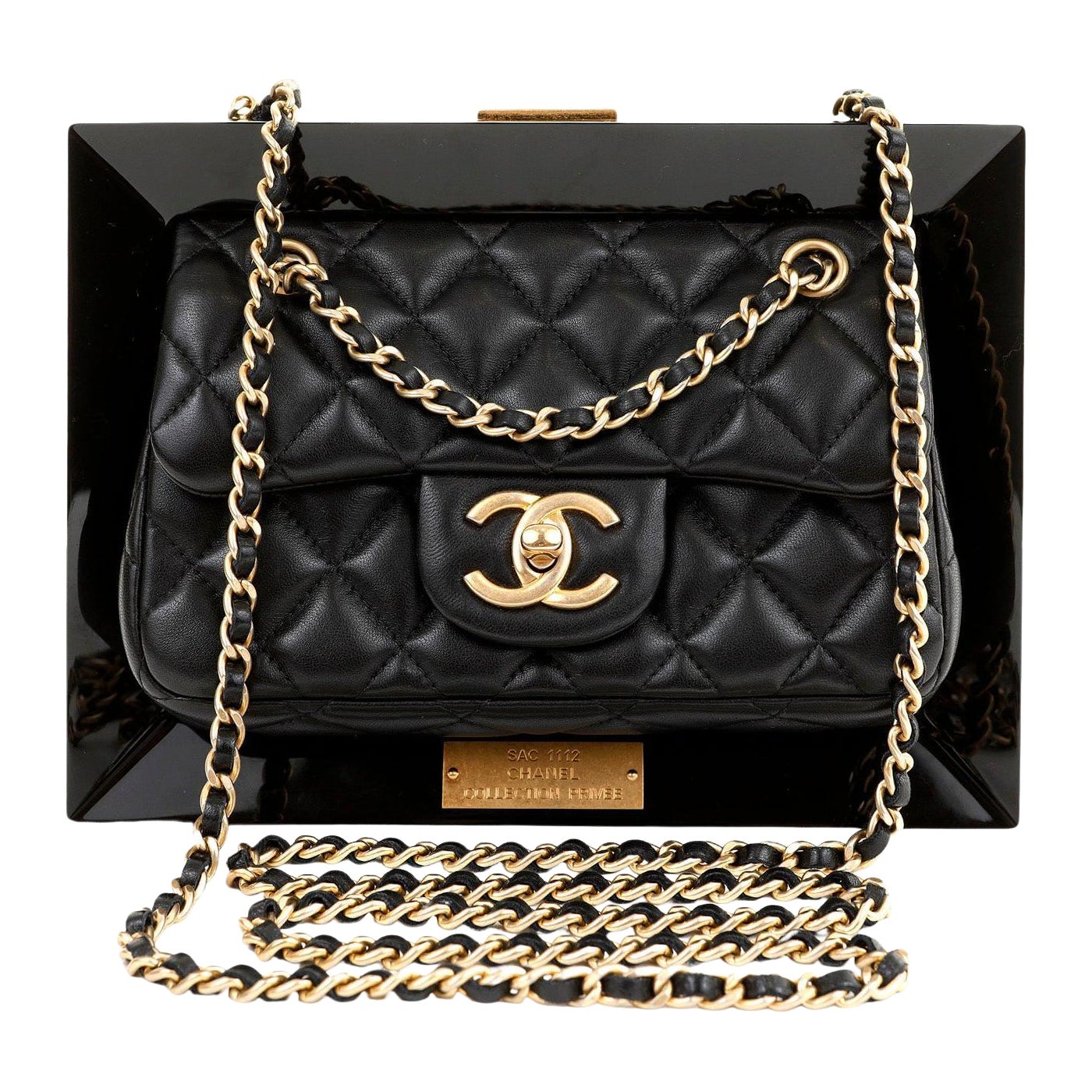 Chanel - Sac à bandoulière noir de la Collection Collectional en vente