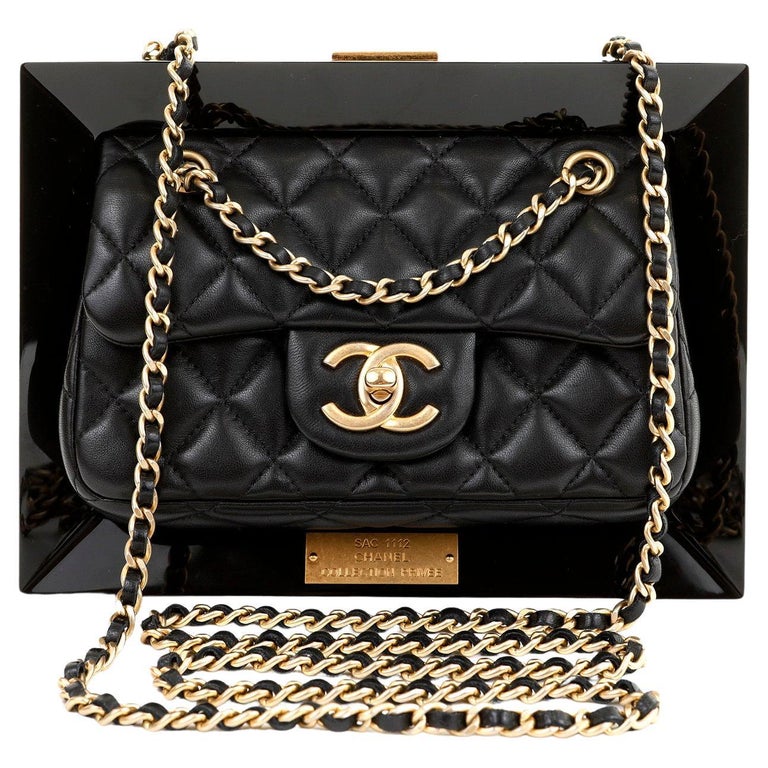 Chanel Black Privée Collection Runway Frame Bag For Sale at 1stDibs