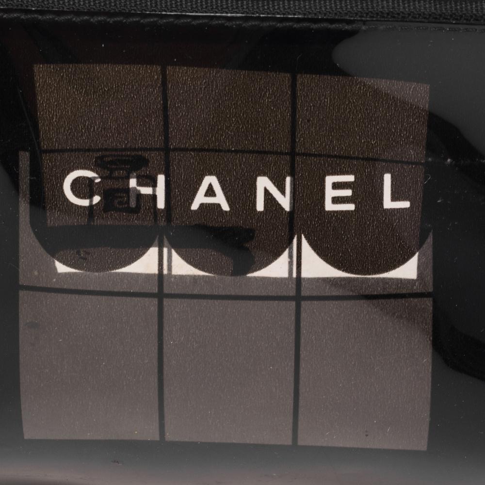 Chanel Black PVC Maison Window Print Baguette Bag 4