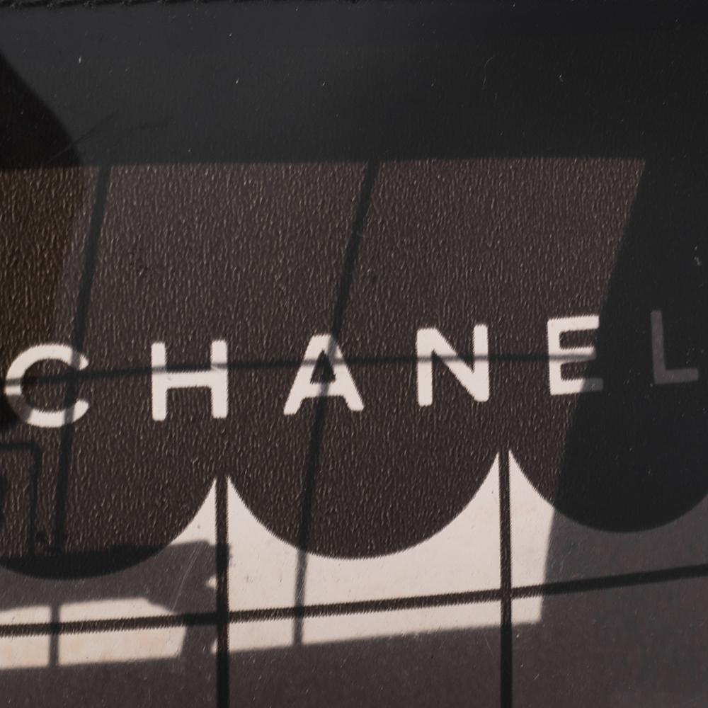 Chanel Black PVC Maison Window Print Baguette Bag 5