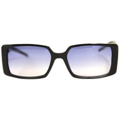 Chanel Black Pvc Sunglasses, 2000s
