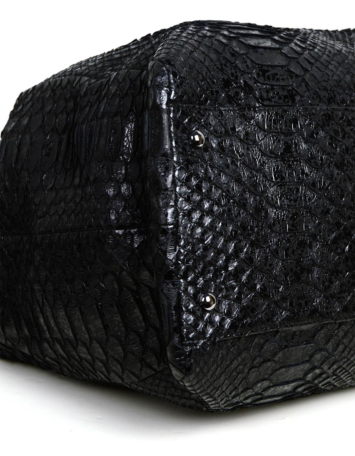 Chanel Black Python CC Accordion Large Chain Tote Bag rt. $4, 850 1