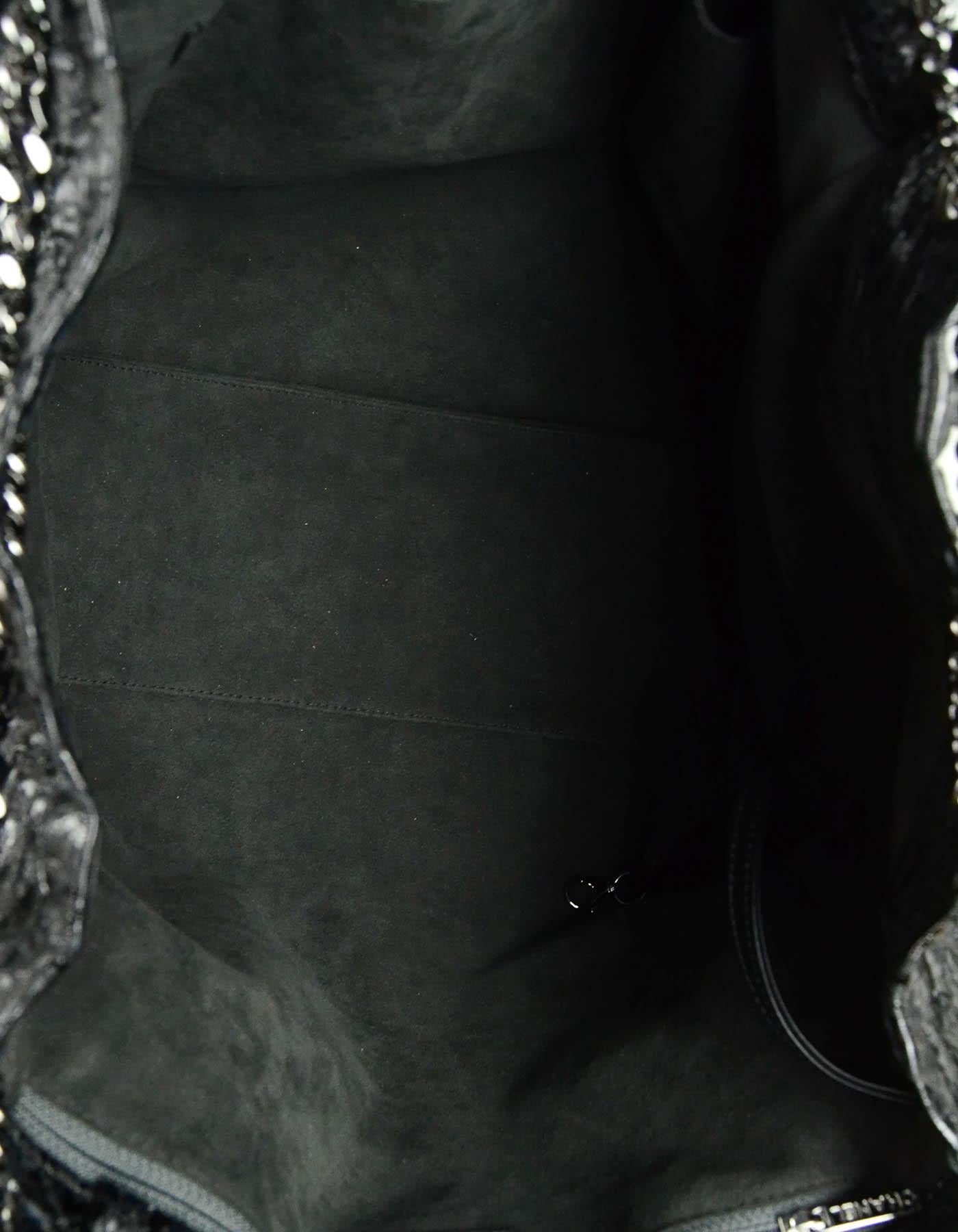 Chanel Black Python CC Accordion Large Chain Tote Bag rt. $4, 850 2