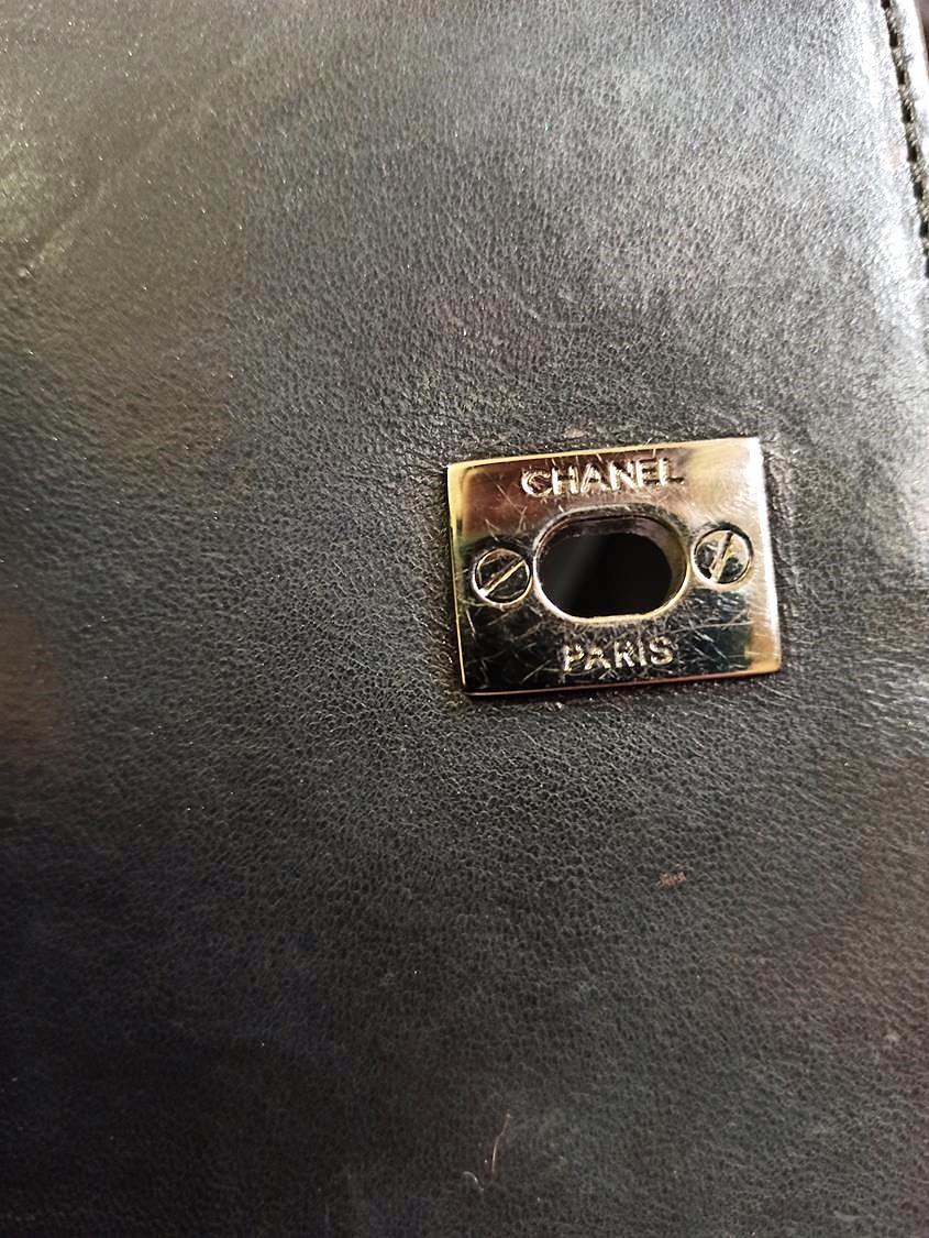 Chanel Black Python Classic Bag 2