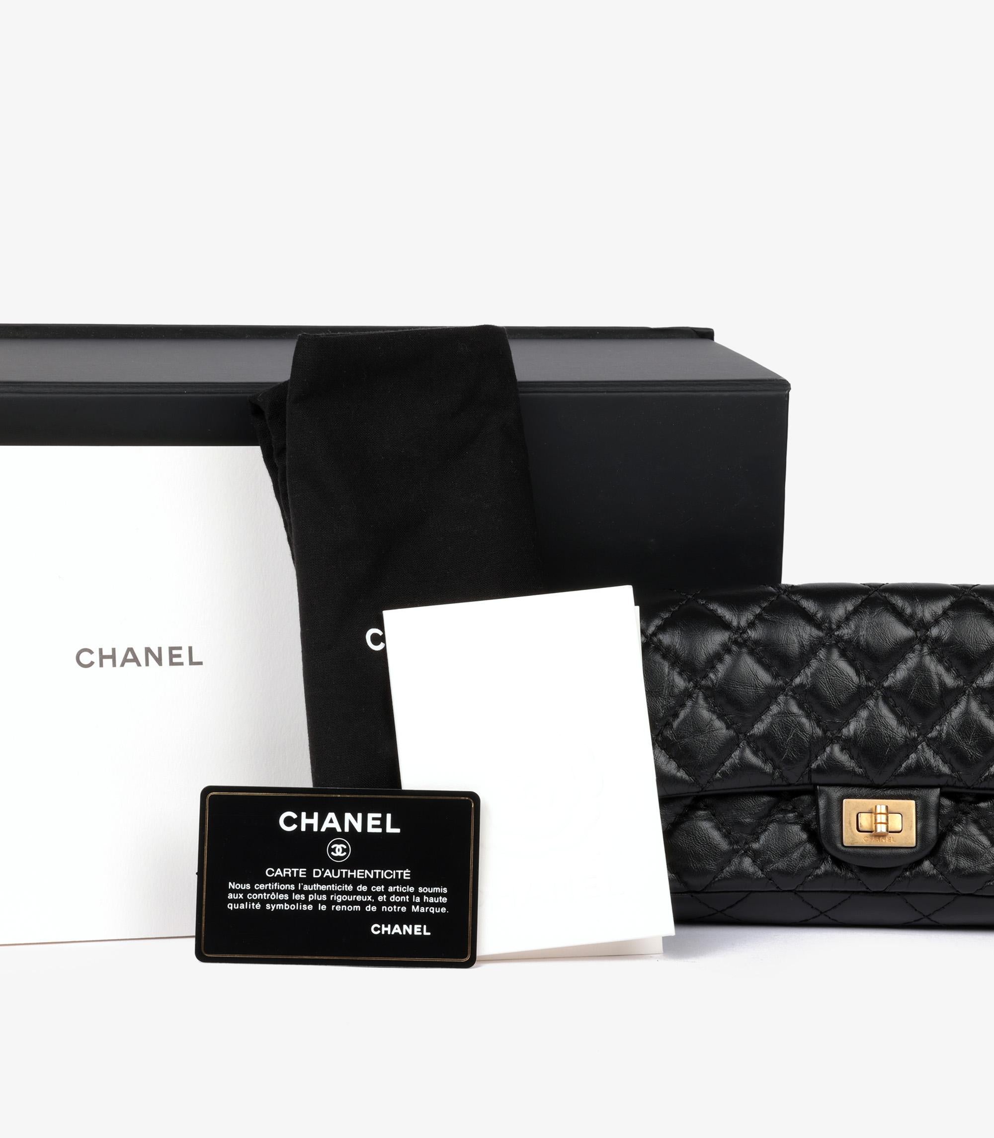 Chanel Black Quilted Aged Calfskin Leather 2.55 Reissue Belt Bag For Sale 7