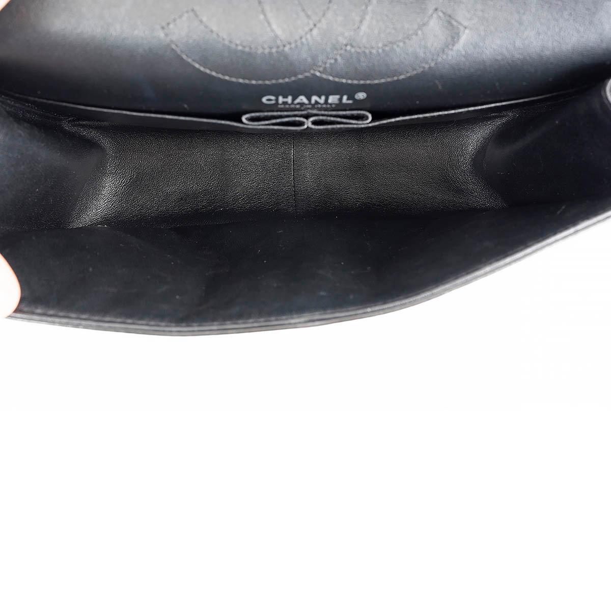 CHANEL black quilted aged leather 2.55 LARGE REISSUE 226 Shoulder Bag 1