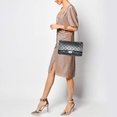 Chanel Black Quilted Aged Leather Reissue 2.55 Classic 227 Flap Bag