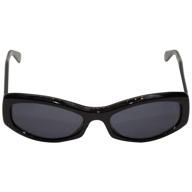 Chanel Black Quilted Arm Sunglasses