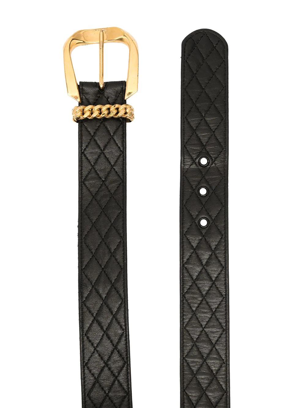 chanel quilted belt