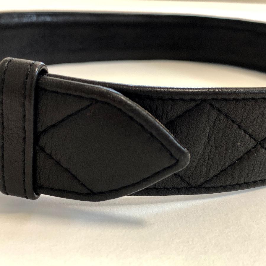 CHANEL Black Quilted Belt In Good Condition In Paris, FR