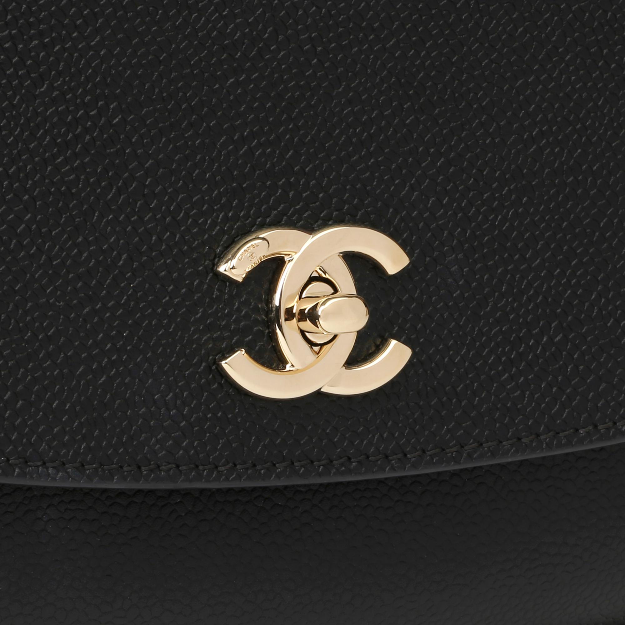 Chanel Black Quilted Calfskin & Caviar Leather Classic Tote 3