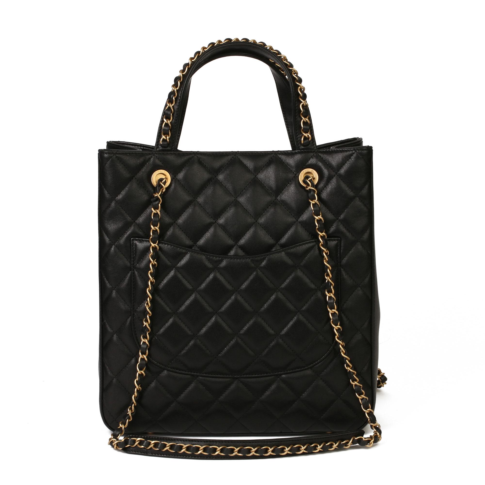 chanel quilted calfskin leather handbag