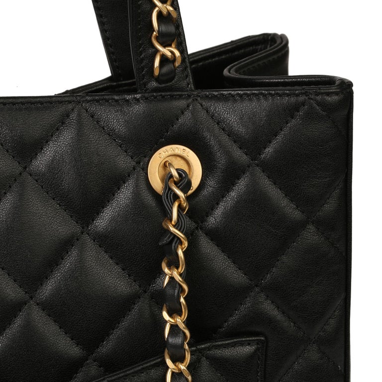 Chanel Black Quilted Calfskin Leather 19 Shoulder Tote at 1stDibs