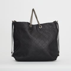 Chanel Black Quilted Calfskin Leather Urban Allure Hobo Bag (2017) Medium