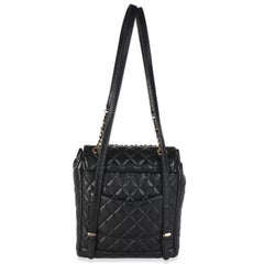 Chanel Black Quilted Calfskin Medium Urban Spirit Backpack