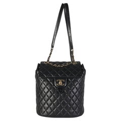 Chanel Black Quilted Calfskin Medium Urban Spirit Backpack