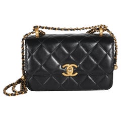 Chanel Black Quilted Calfskin Mini Perfect Fit Flap Bag