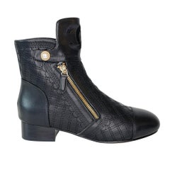 Chanel Black Quilted Cannage Leather Boot (39 C EU)
