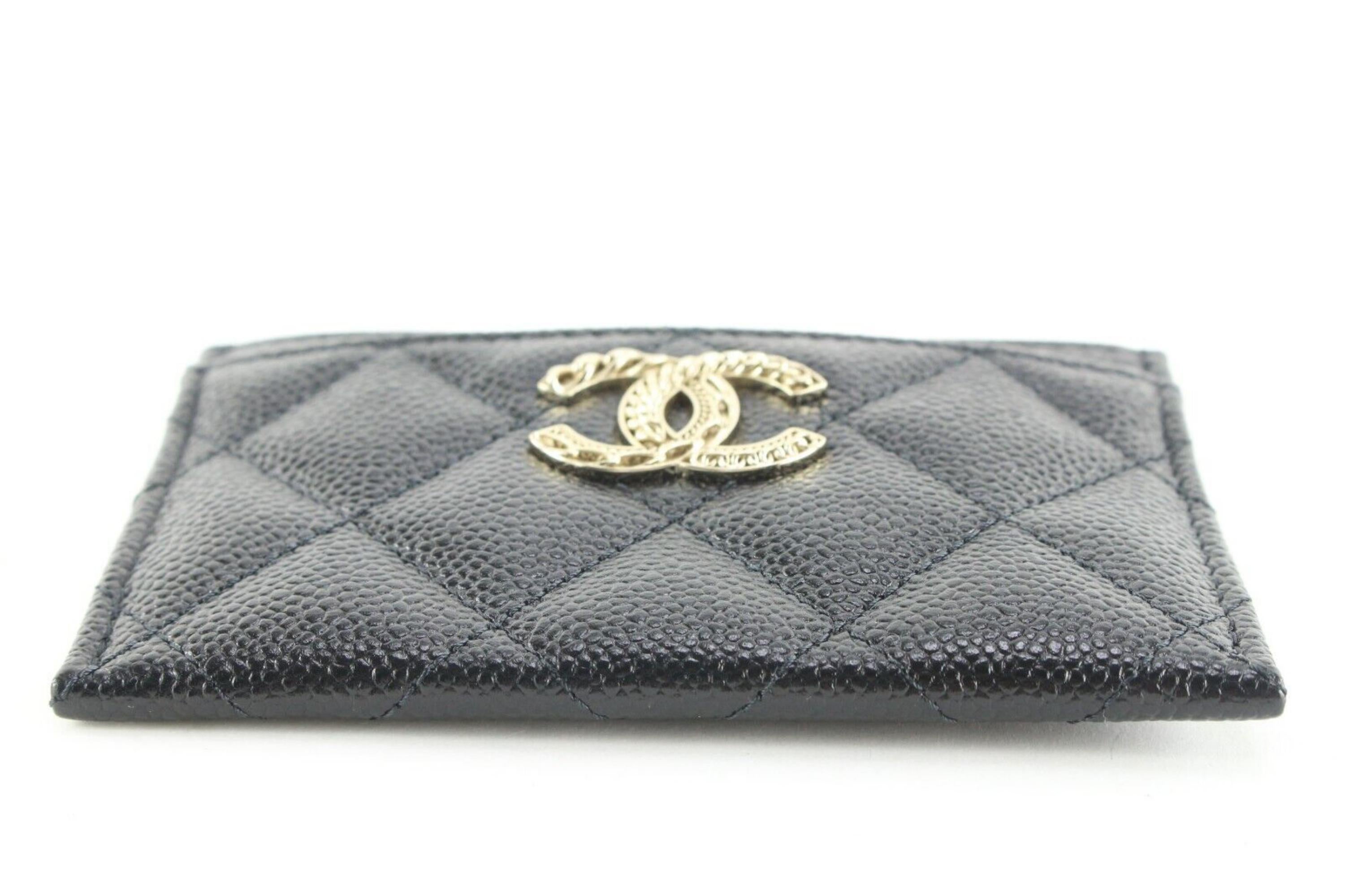 Chanel Black Quilted Caviar Card Holder 1CJ0216 3
