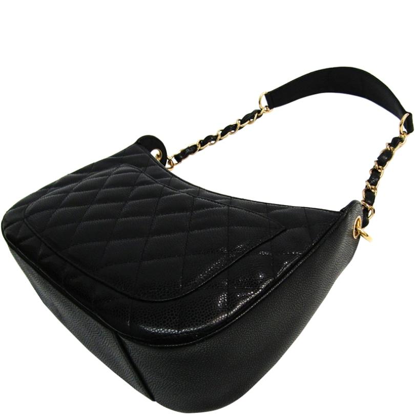 chanel caviar quilted shoulder bag
