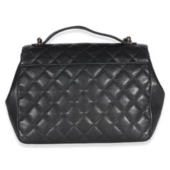 Chanel Black Quilted Caviar Large Business Affinity Flap Bag