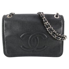 Chanel Black Quilted Caviar Large Timeless Flap Crossbody Bag 74ca78s