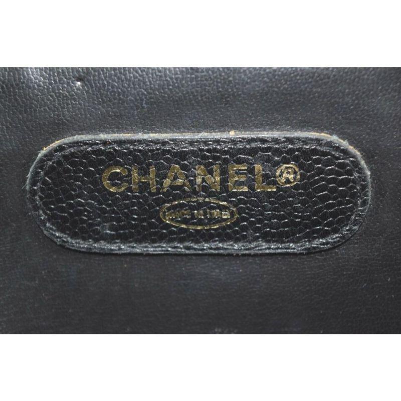 Chanel Black Quilted Caviar Leather Attache Briefcase 862467 For Sale 7