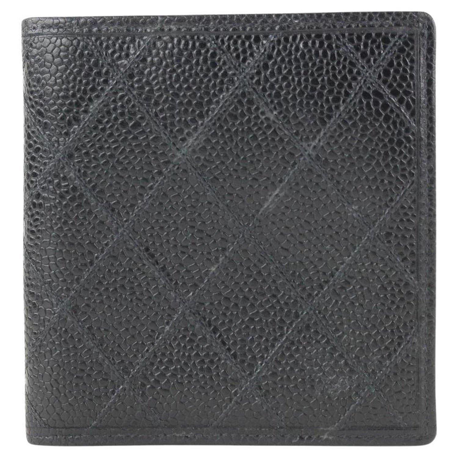 Chanel Wallet (Black Leather, Men's Pre-owned Designer Wallets