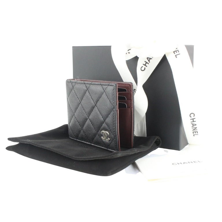 Chanel Purse Black Wallet -203 For Sale on 1stDibs