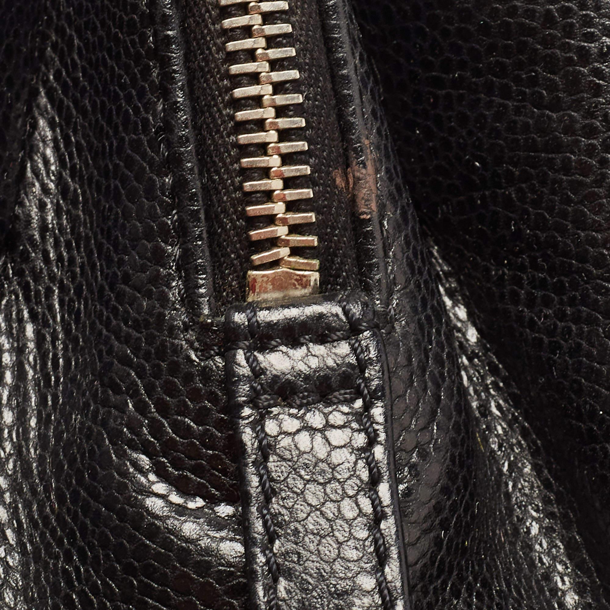 Chanel Black Quilted Caviar Leather CC Timeless Tote 13