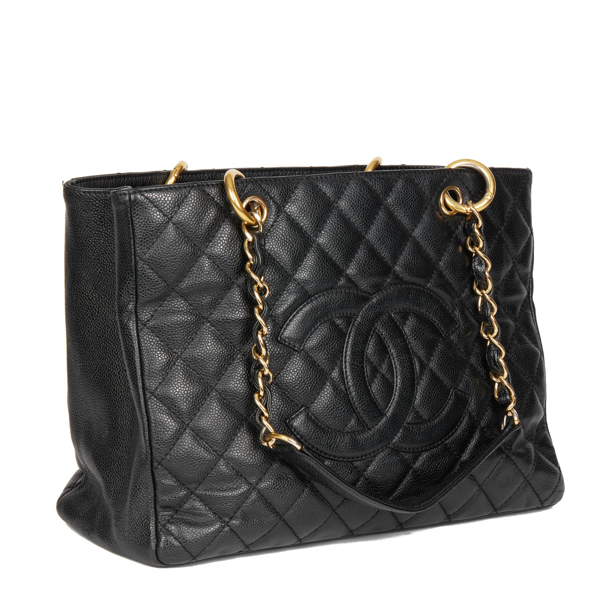 CHANEL
Black Quilted Caviar Leather Grand Shopping Tote

Xupes Reference: HB4499
Serial Number: 12732747
Age (Circa): 2008
Accompanied By: Chanel Dust Bag
Authenticity Details: Serial Sticker (Made in Italy)
Gender: Ladies
Type: Tote

Colour: