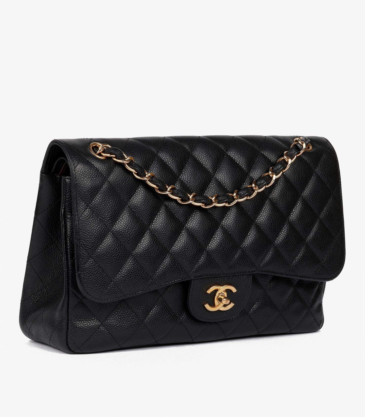 Chanel Black Quilted Caviar Leather Jumbo Classic Double Flap Bag

Brand- Chanel
Model- Jumbo Classic Double Flap Bag
Product Type- Shoulder
Serial Number- 19******
Age- Circa 2014
Accompanied By- Chanel Dust Bag
Colour- Black
Hardware-