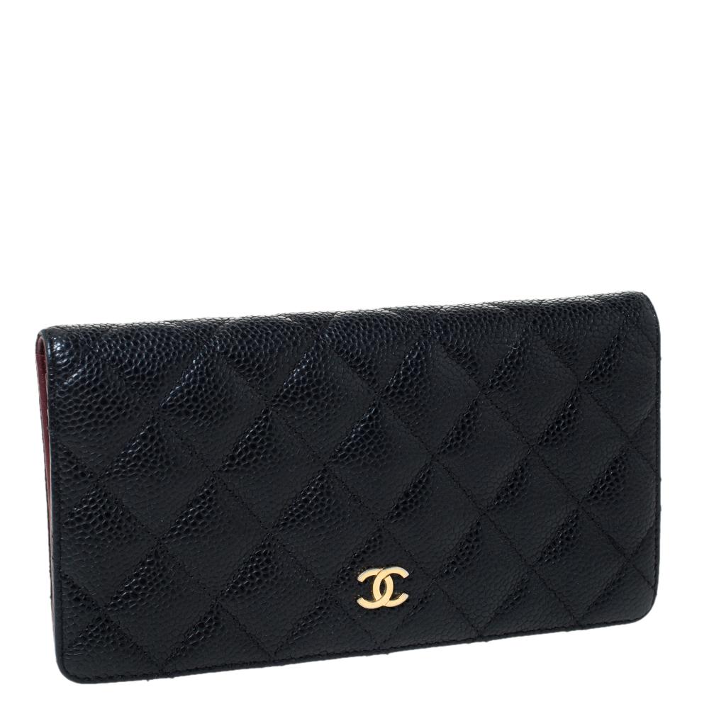 chanel continental wallet