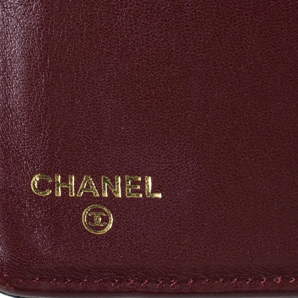Chanel Black Quilted Caviar Leather L Yen Continental Wallet In Good Condition In Dubai, Al Qouz 2