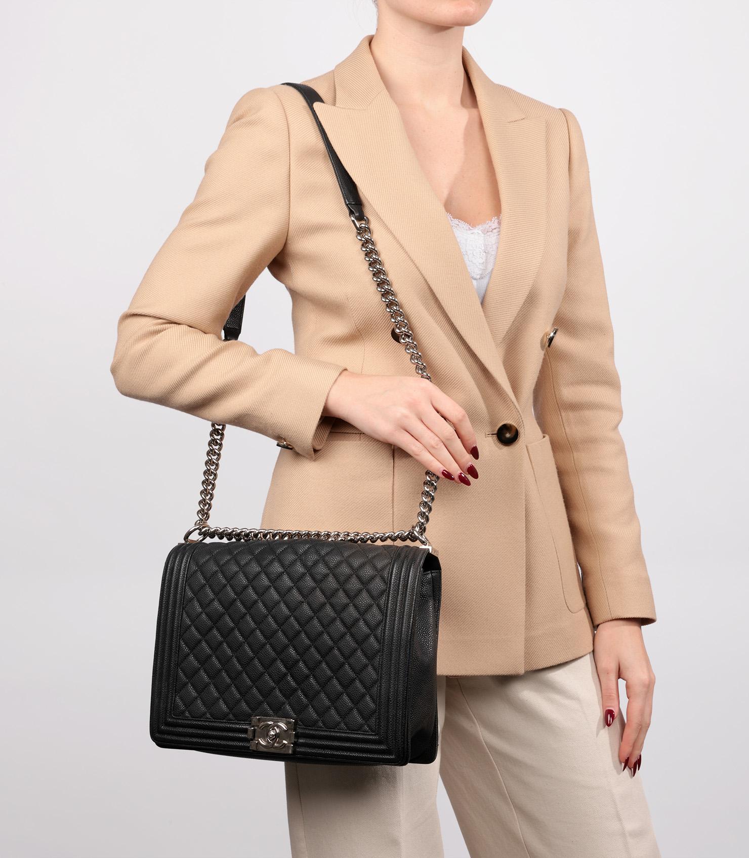 Chanel Black Quilted Caviar Leather Large Le Boy Bag

Product Details
Xupes Ref: HB5450
Brand: Chanel
Model: Large Boy Bag
Type: Shoulder, Crossbody
Serial Number: 17578651
Age: 2012
RRP: £6,010
Accompanied By: Chanel Box, Protective Felt
Colour: