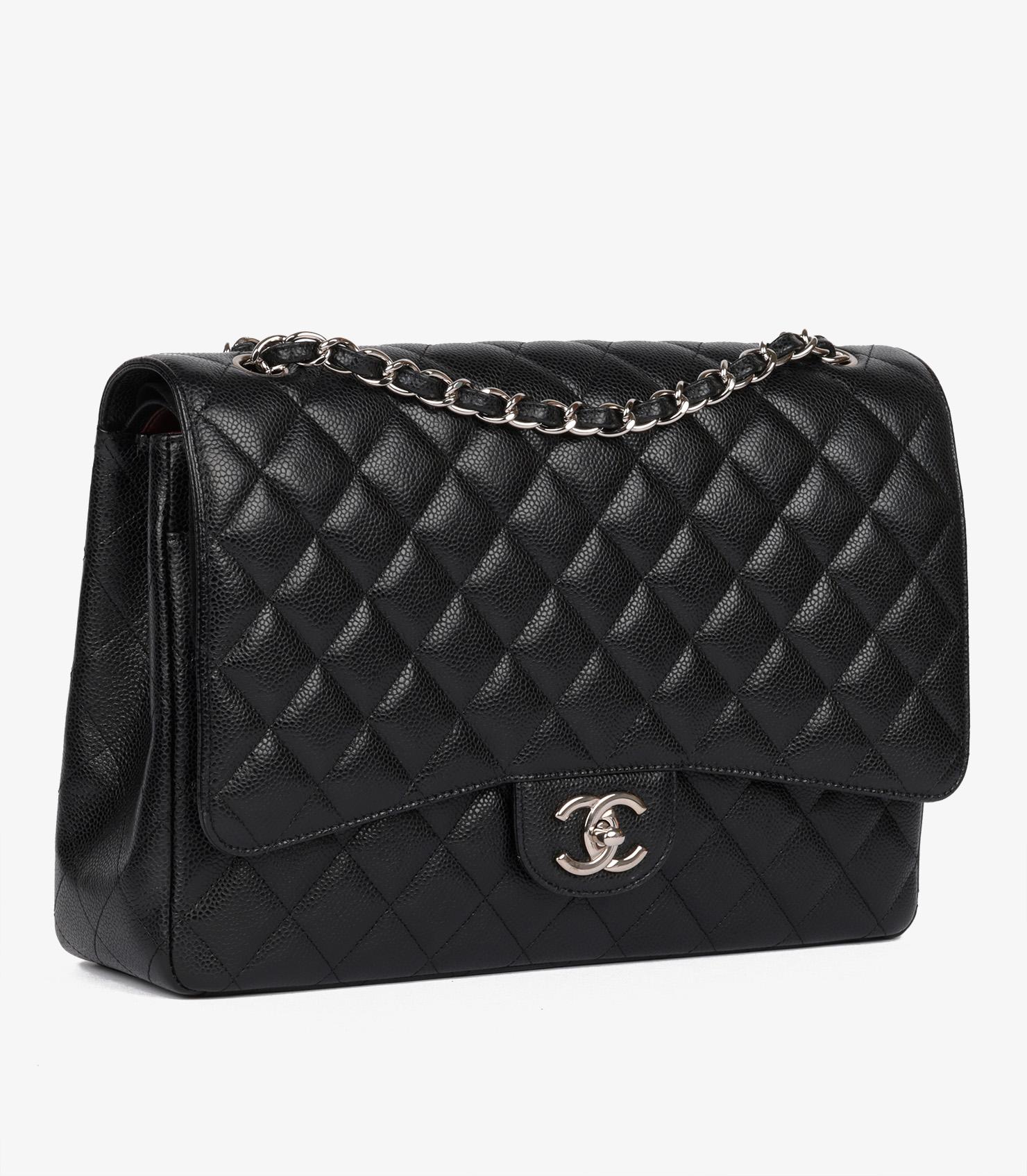 Chanel Black Quilted Caviar Leather Maxi Classic Double Flap Bag

Brand-Chanel
Model- Maxi Classic Double Flap Bag
Product Type- Shoulder
Serial Number- 19******
Age- Circa 2014
Accompanied By- Chanel Dust Bag, Box, Authenticity Card, Care Booklet,
